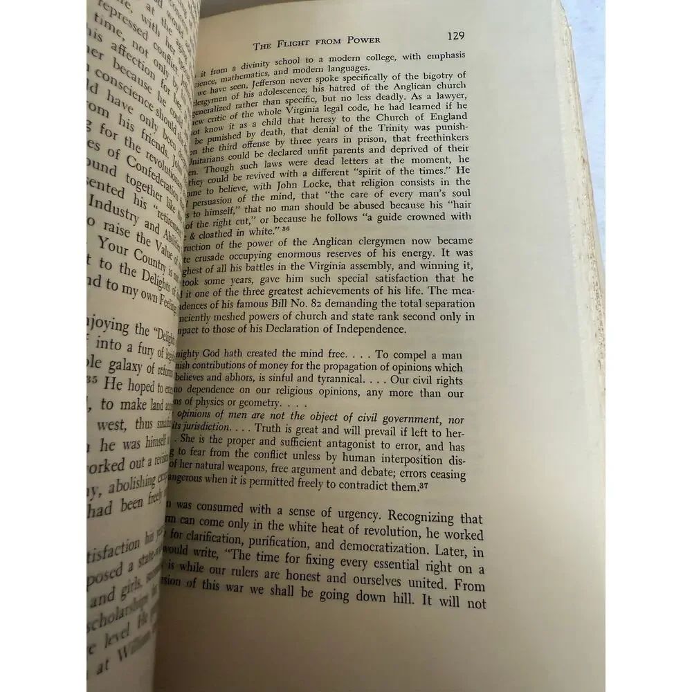 Thomas Jefferson An Intimate History - Fawn Brodie First Edition 1974 Hardcover